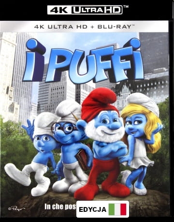 THE SMURFS SMERFY BLU-RAY 4K BLU RAY
