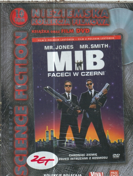 MIB FACECI W CZERNI DVD JONES SMITH   FOLIA