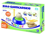 KOŁO GARNCARSKIE SZTUKA WYOBRAŹNI GLINA FARBY 