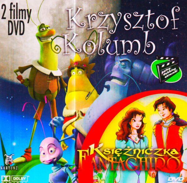  KSIĘŻNICZKA FANTAGHIRO KRZYSZTOF KOLUMB  DVD DUBBING 