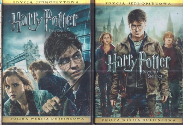 HARRY POTTER I INSYGNIA ŚMIERCI 1 -2 DVD DUBBING