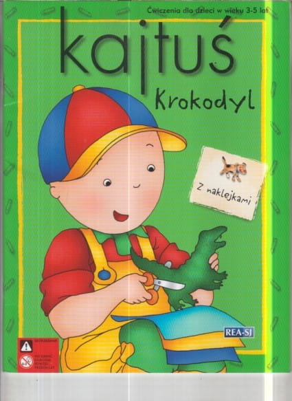 KAJTUŚ KROKODYL.ĆWICZENIA NAKLEJKI