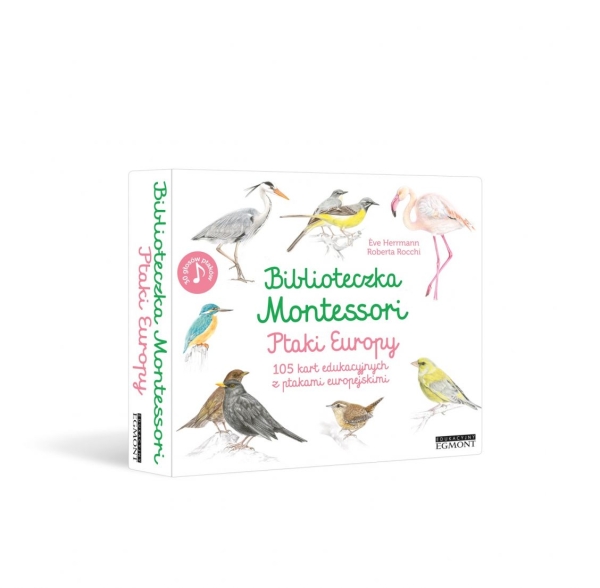 BIBLIOTECZKA MONTESSORI PTAKI EUROPY HERRMANN