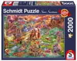 PUZZLE 2000 SMOCZY SKARB NOWE FOLIA 