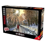 PUZZLE 2000 ZIMA W LESIE NOWE FOLIA 