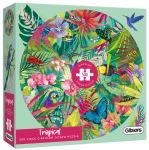 PUZZLE 500 LAS TROPIKALNY OKRĄGŁE NOWE FOLIA 