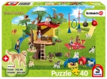 PUZZLE 40 SCHLEICH SZCZĘŚLIWE PSY NOWE FOLIA 
