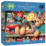 PUZZLE 250 XL DRZEMKA NA PLUSZOWYM MISIU NOWE FOLIA 