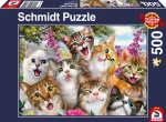 PUZZLE PQ 500 KOTY ROBIĄ SELFIE G3 NOWE FOLIA 