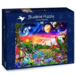 PUZZLE 1000 KOSMICZNY RAJ NOWE FOLIA 