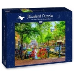 PUZZLE 1000 CZERWONY ROWER W AMSTERDAMIE NOWE FOLIA 