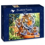 PUZZLE 1000 RODZINA TYGRYSÓW NOWE FOLIA