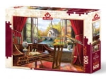 PUZZLE 500 POKÓJ Z WIDOKIEM NA KAPLICZKĘ NOWE FOLIA 