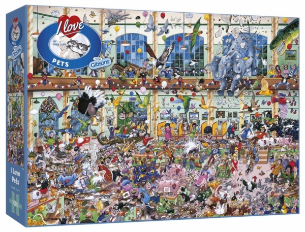 PUZZLE 1000 KOCHAM ZWIERZĘTA NOWE FOLIA 