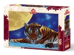 PUZZLE 500 TYGRYS I KSIĘŻYC NOWE FOLIA 