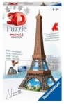 PUZZLE 3D 54 MINI BUDYNKI WIEŻA EIFFEL NOWE FOLIA
