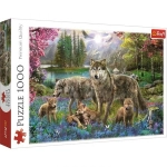 PUZZLE 1000 WILCZA RODZINA NOWE FOLIA 