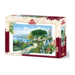 PUZZLE 1500 DOM NAD BRZEGIEM MORZA NOWE FOLIA