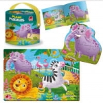 MAXI PUZZLE 2 W 1 ZOO NOWE FOLIA 