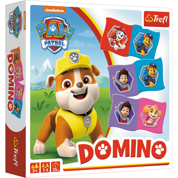 PSI PAW PATROL DOMINO PIESKI GRA LOGICZNA PLANSZOWA