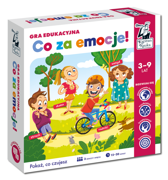 GRA EDUKACYJNA CO ZA EMOCJE PLANSZOWA NOWA