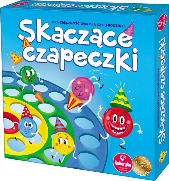 SKACZĄCE CZAPECZKI GRA PLANSZOWA NOWA