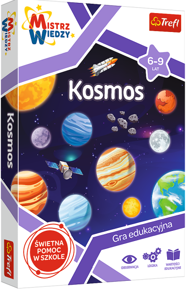 MISTRZ WIEDZY KOSMOS GRA PLANSZOWA NOWA