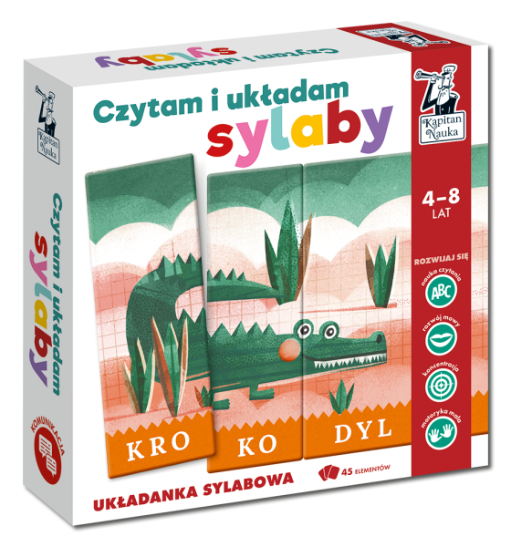 CZYTAM I UKŁADAM SYLABY UKŁADANKA SYLABOWA GRA