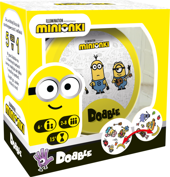 DOBBLE MINIONKI GRA DZIECI EDUKACJA 