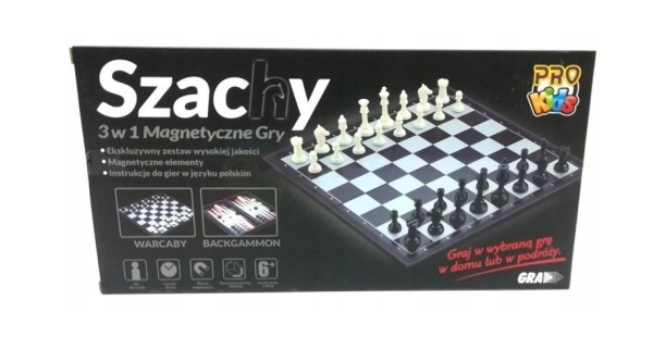 SZACHY 3 W 1 MAGNETYCZNE NOWE 
