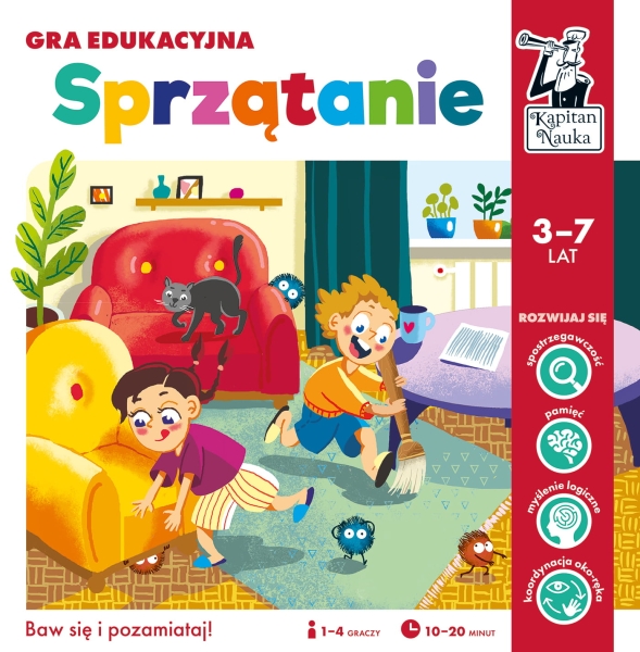  GRA SPRZĄTANIE KAPITAN NAUKA PLANSZOWA
