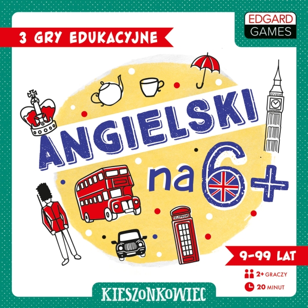 ANGIELSKI NA 6+ EDGARD GAMES 3 GRY W 1 EDUKACJA GRA 