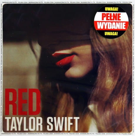 RED TAYLOR SWIFT NOWA FOLIA 