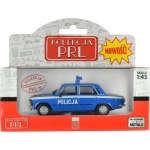 POJAZD PRL FIAT 125P MILICJA KOLEKCJA  NOWY