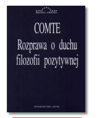 ROZPRAWA O DUCHU FILOZOFII COMTE NOWA 