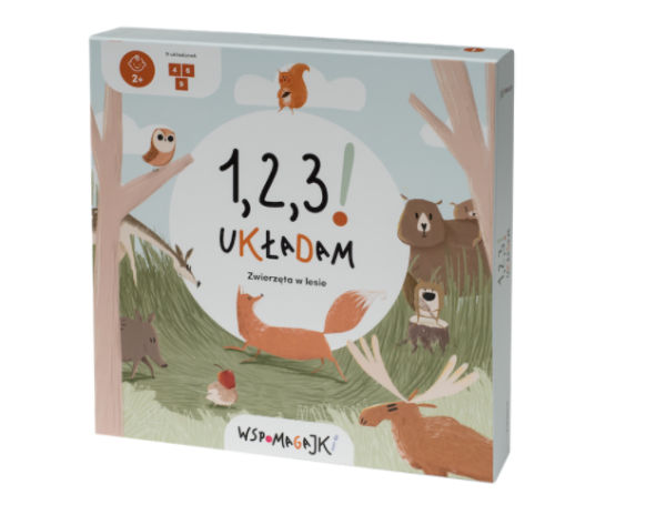 WSPOMAGAJKI 1 2 3 UKŁADAM ZWIERZĘTA W LESIE NOWA