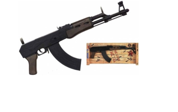 KARABIN MASZYNOWY AK-47 METALOWY Z EFEKTAMI NOWY