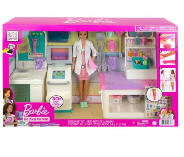 BARBIE ZESTAW KLINIKA ZAKŁADAMY GIPS NOWA