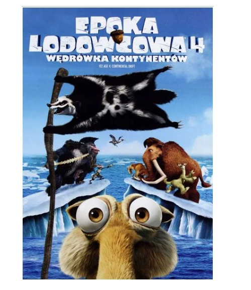 EPOKA LODOWCOWA 4 DVD WĘDRÓWKA KONTYNENTÓW FOLIA