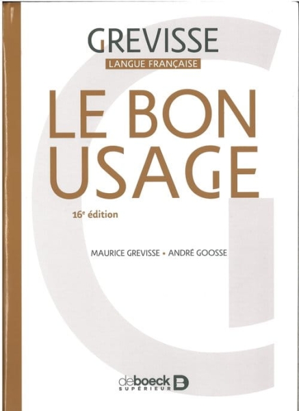 BON USAGE 16E EDITION GREVISSE MAURICE NOWA