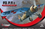 MODEL PLASTIKOWY PZL P 11C EDYCJA KIT + MODEL 2 FIGURKI