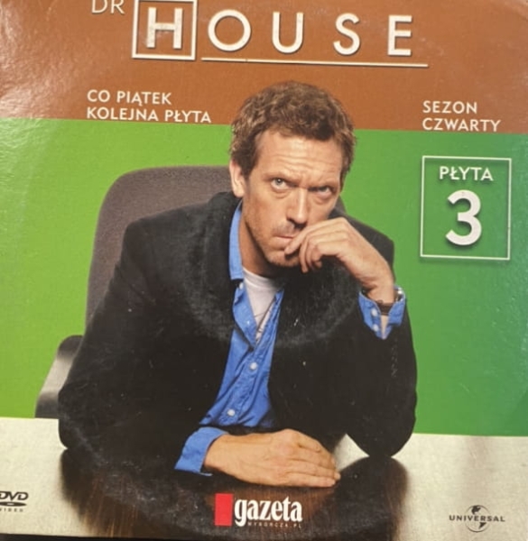 DR HOUSE DVD SEZON 4 PŁYTA 3 ODC. 8 9 10 