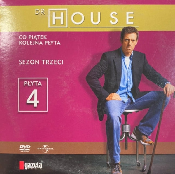 DR HOUSE DVD SEZON 3 PŁYTA 4 ODC. 10 11 12