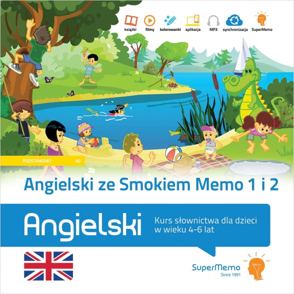 ANGIELSKI ZE SMOKIEM MEMO CZĘŚĆ 1 2 NOWA