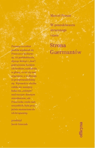 STRONA GUERMANTÓW MARCEL PROUST NOWA