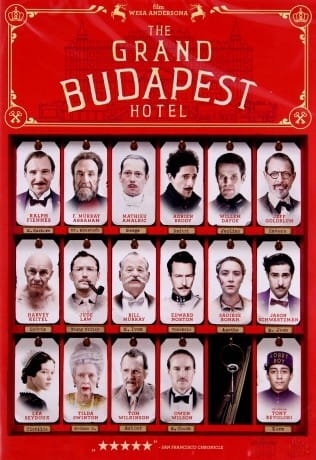THE GRAND BUDAPEST HOTEL DVD FIENNES ABRAHAM 