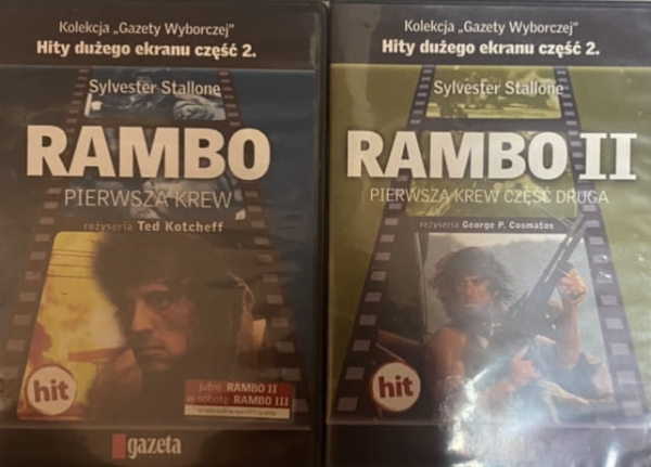 RAMBO CZĘŚĆ 1 I 2 DVD S STALLONE B GREENWOOD 