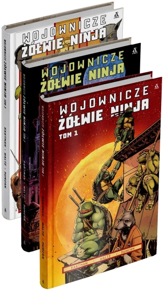 PAKIET WOJOWNICZE ŻÓŁWIE NINJA KEVIN B EASTMAN NOWA