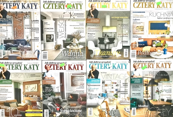 CZTERY KĄTY ZESTAW X8 KUCHNIA PODŁOGI LOFT
