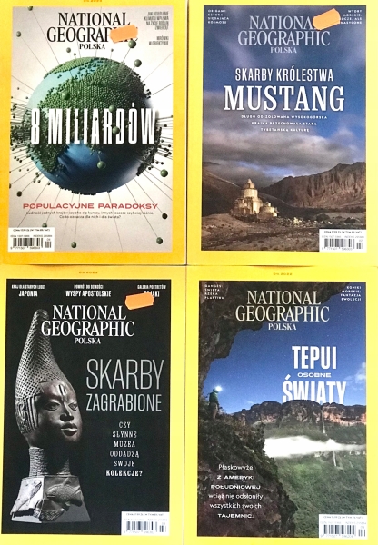 NATIONAL GEOGRAPHIC ZESTAW x4 DEMOGRAFIA CHIN